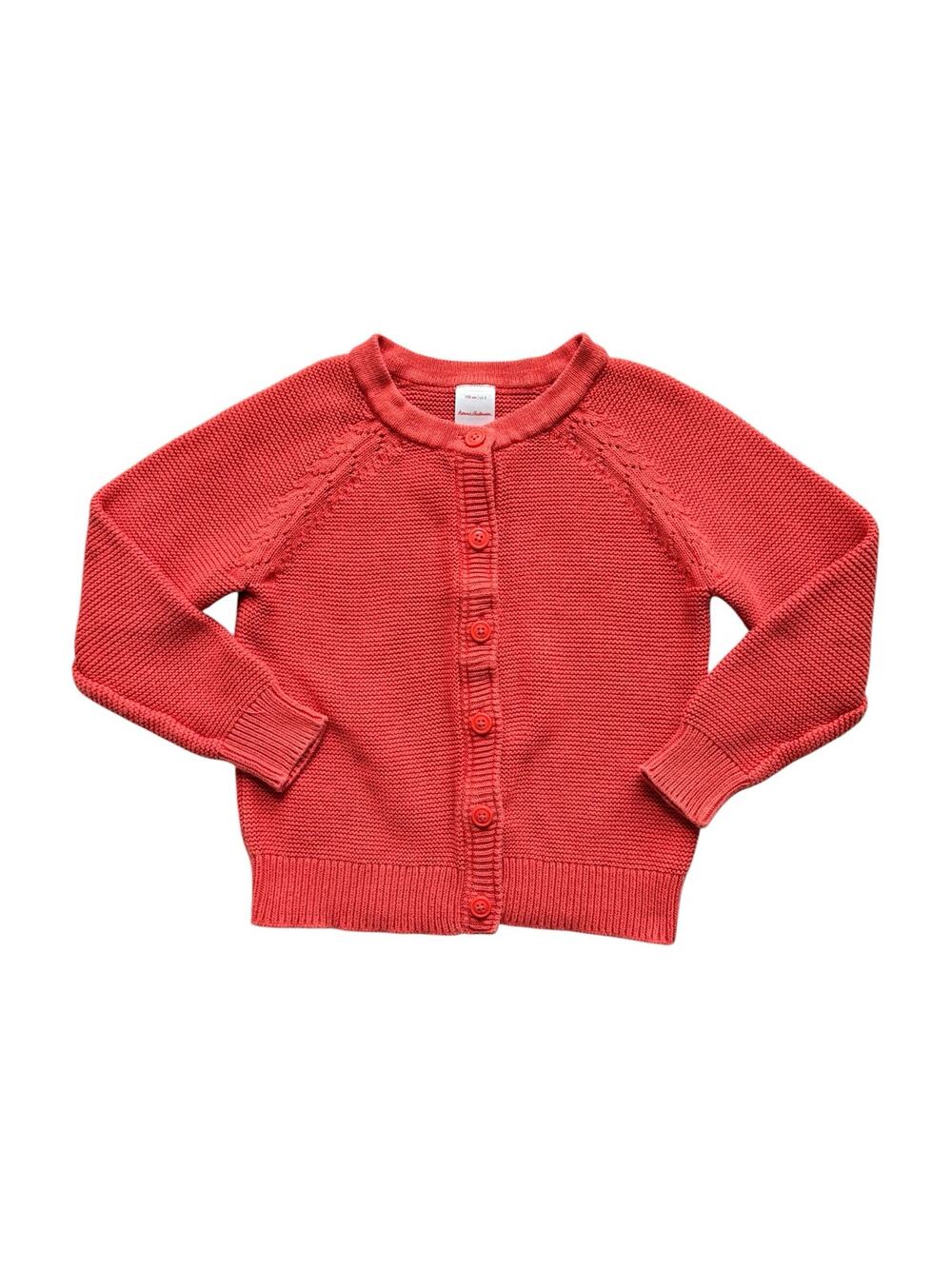 Hanna Andersson Coral Cardigan Sweater Size 5